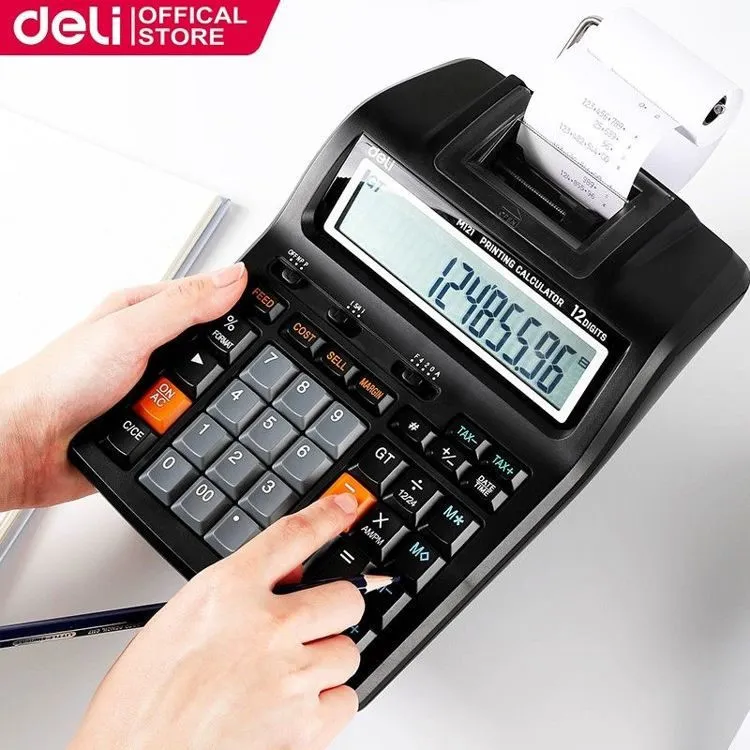 Калькулятор с принтером 12 разрядов M121-EU Deli#1