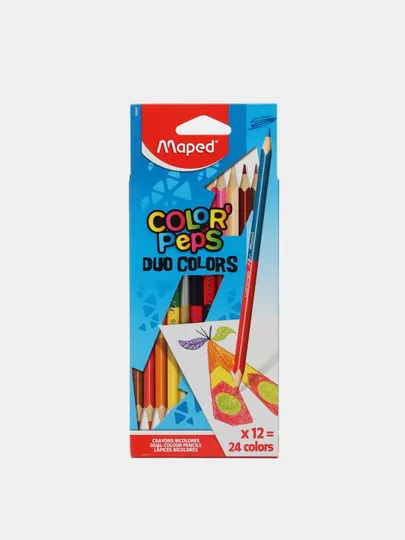 Карандаши цветные Maped Color'Peps Duo, 24 цвета#1