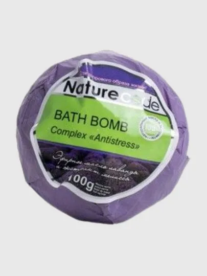 Бомбочка для ванны Naturecode Bath bomb Сomplex Antistress, 100 г#1