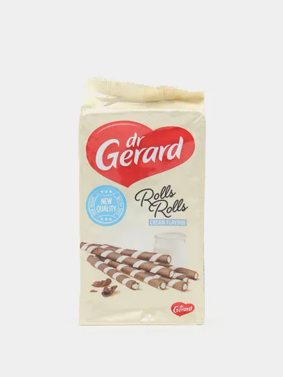 Вафли Dr.Gerard rolls rolls cream flavour, 160 гр#1