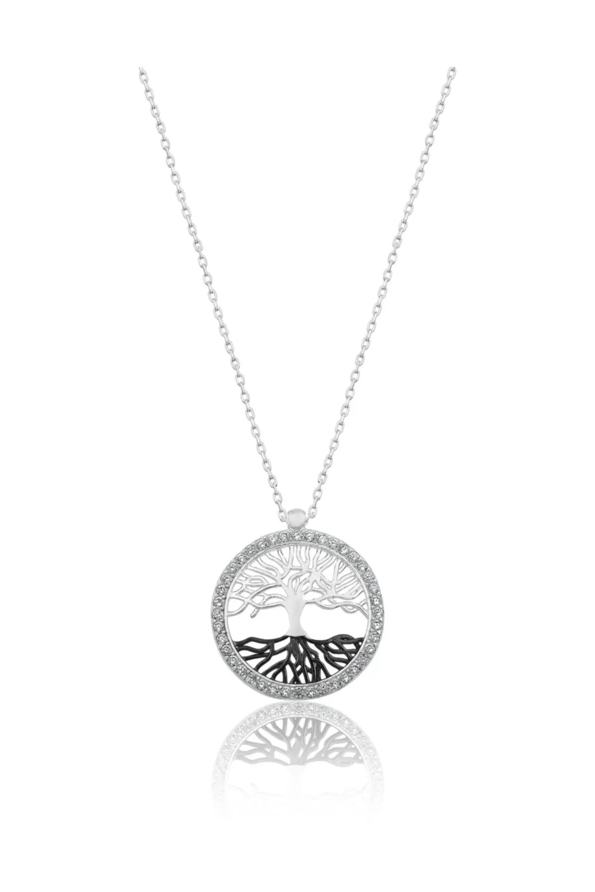 Серебряное ожерелье с дизайном дерева жизни uvps100521 Larin Silver#1