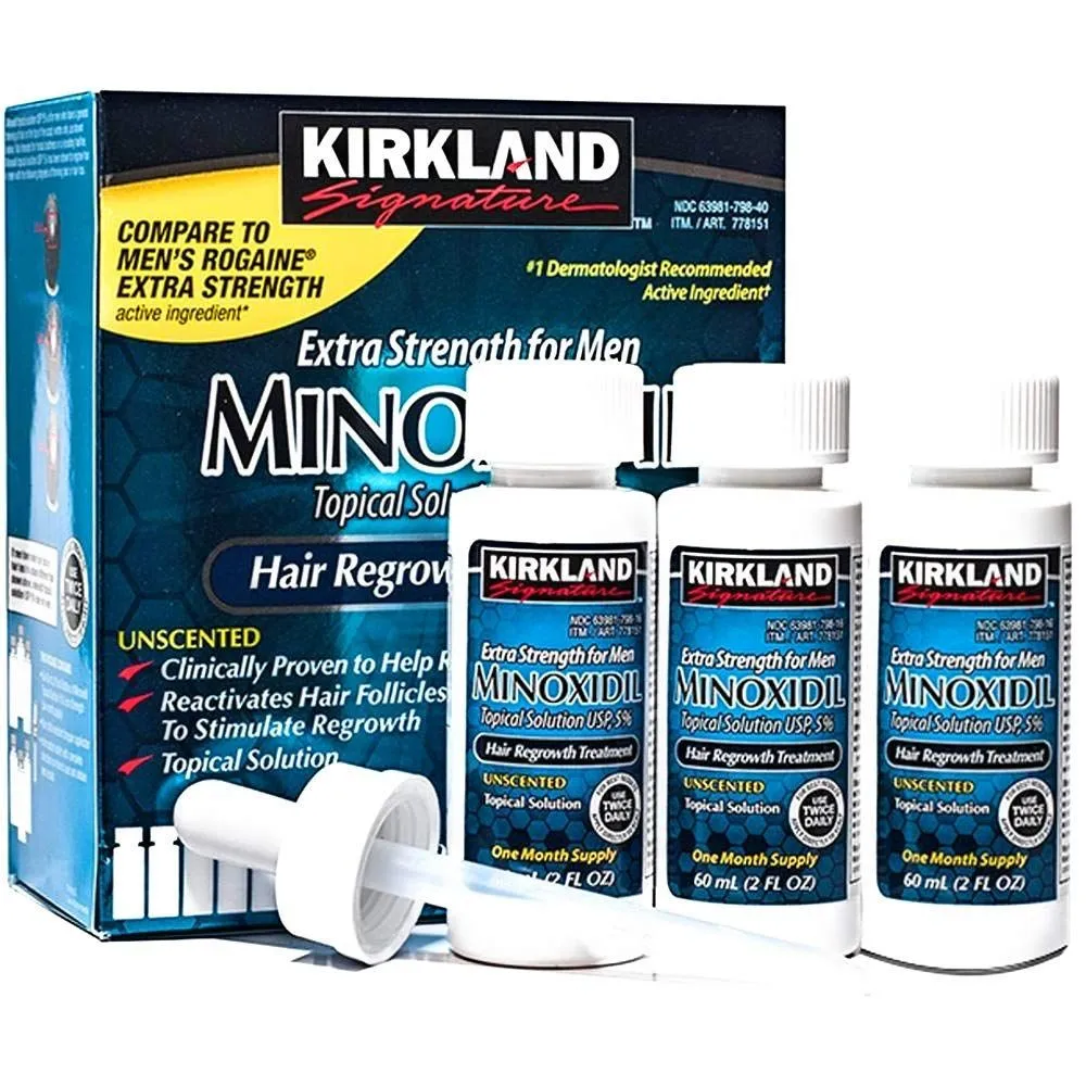 Minoxidil 5% Kirkland (Minoxidil Kirkland) soch va soqolni o'stirish#1