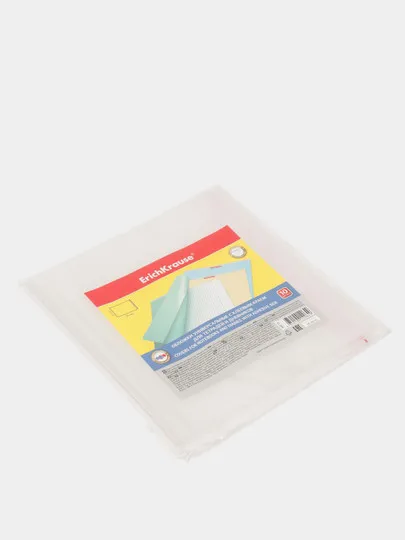 Набор пластиковых обложек ErichKrause Fizzy Clear для тетрадей и дневников, с клеевым краем#1