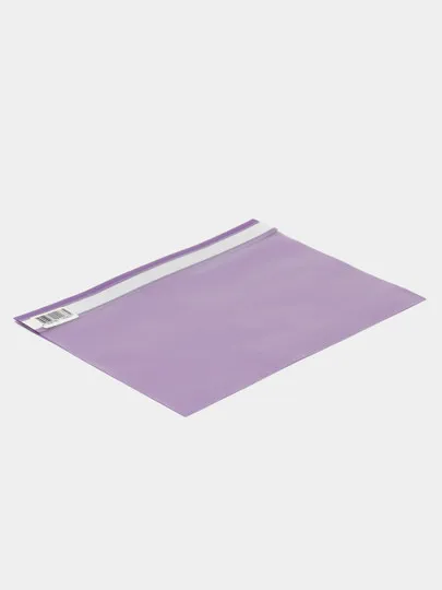 Папка-скоросшиватель пластикова, прозрачный верх, фиолетовая, А4, 100/120мкм#1