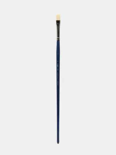 Кисть художественная, синтетика упругая, Гамма Манеж, плоская, длинная ручка №4#1