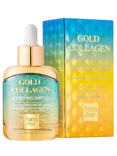Питательная сыворотка с золотом и коллагеном Gold Collagen Nourishing Ampoule#1