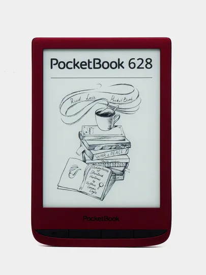 Электронная книга с функцией словаря PocketBook e-reader 628, Ruby Red PB628-R-CIS#1