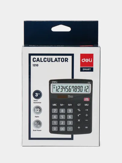 Калькулятор Deli 1210, 12 разрядный#1