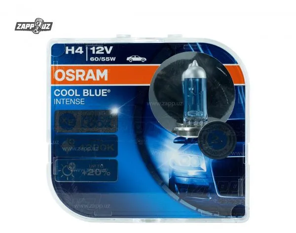 Лампа автомобильная Osram H4 Cool Blue Intense 64193CBI-HCB#1