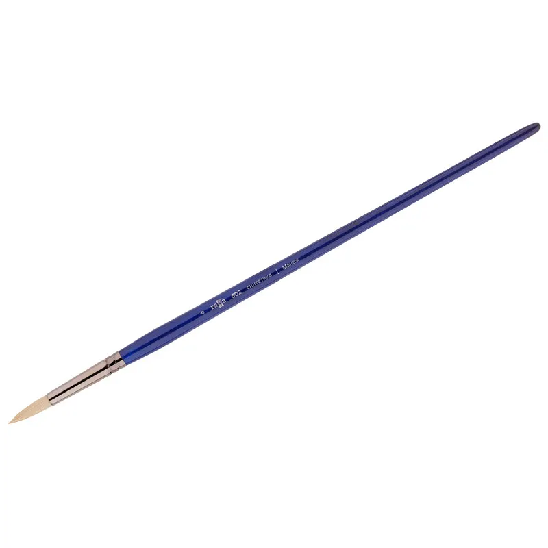Кисть художественная, синтетика упругая, Гамма "Манеж", круглая, длинная ручка №6#1