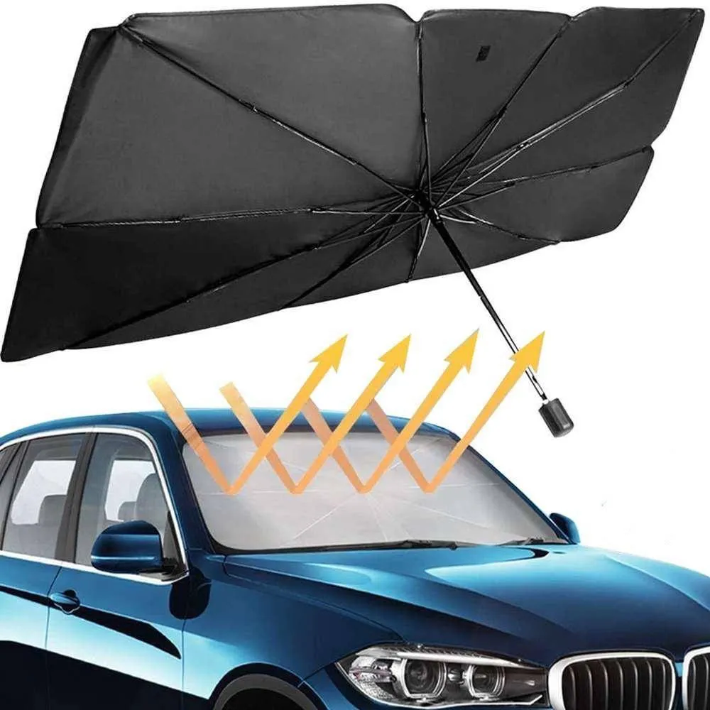 Складной солнцезащитный зонт на лобовое стекло автомобиля#1
