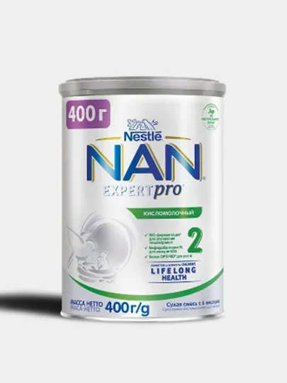 Смесь Nestle NAN 2 Кисломолочный, 400 гр#1