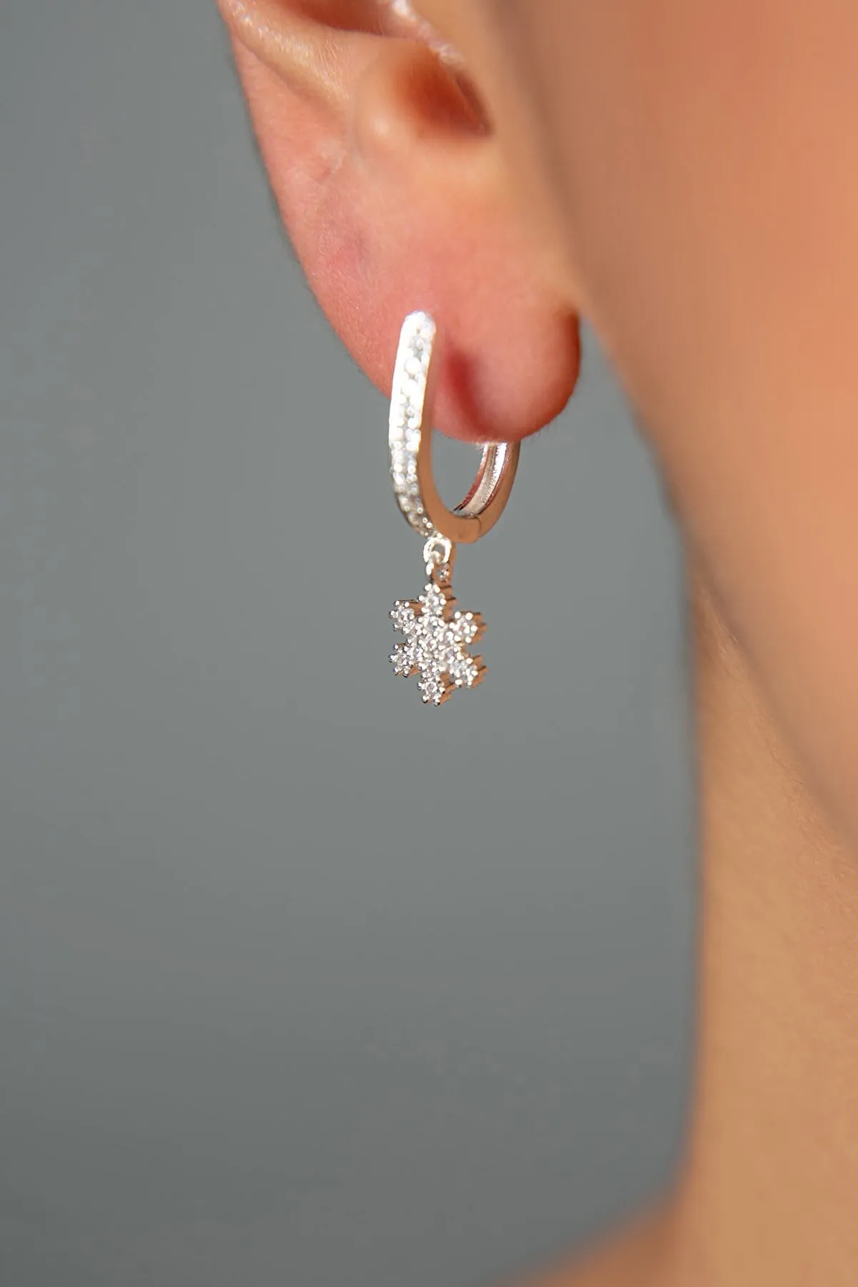 Серебряные серьги, модель: звезда и снежинка esk2163 Larin Silver#1