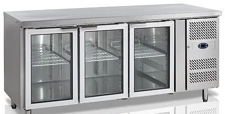 Стол Холодильник TZ580L3CG со стеклом 2000*800 (3-дв.)#1