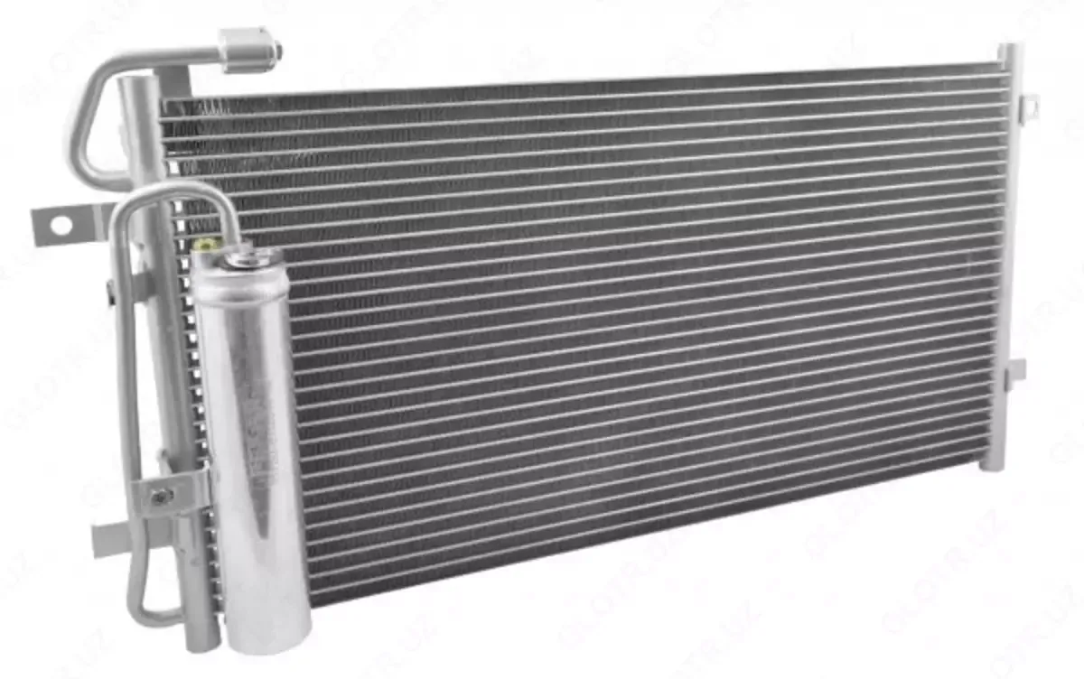 Lada Prira 2170 avtomobili uchun alyuminiy konditsioner radiatori (qabul qilgich bilan, konditsioner H bilan)#1