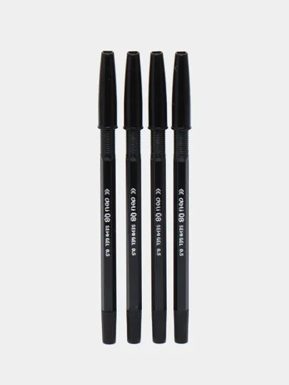 Ручка шариковая Deli EQ8-BK, 0.7 мм, чёрная#1
