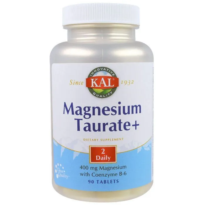 Таурат магния +, Magnesium Taurate+, KAL, 400 мг, 90 таблеток#1