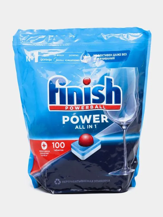 Средство для мытья посуды FINISH Power 100 таблеток х3#1