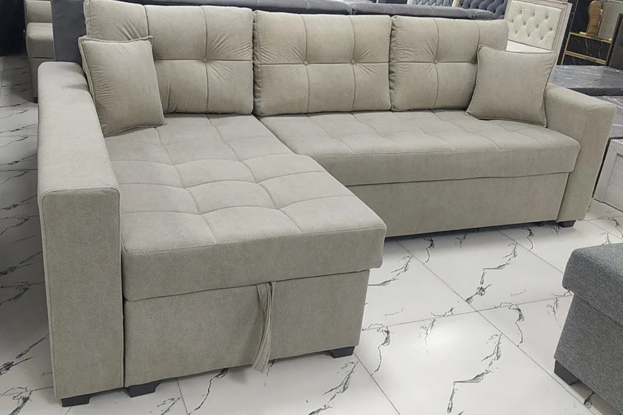 Угловой диван с выдвижным механизмом модель 5#1