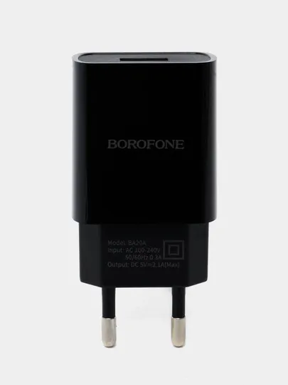 Сетевое зарядное устройство Borofone BA20A, 1xUSB, до 2.1А#1