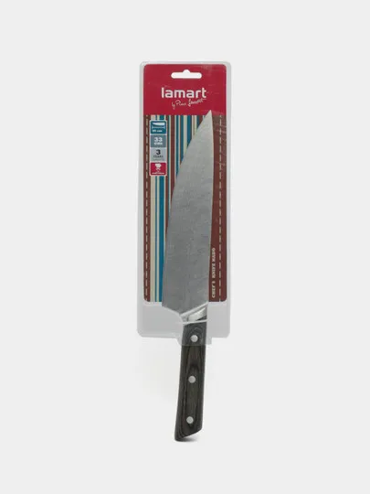 Нож кухонный стальной Lamart LT2105, 20 см#1