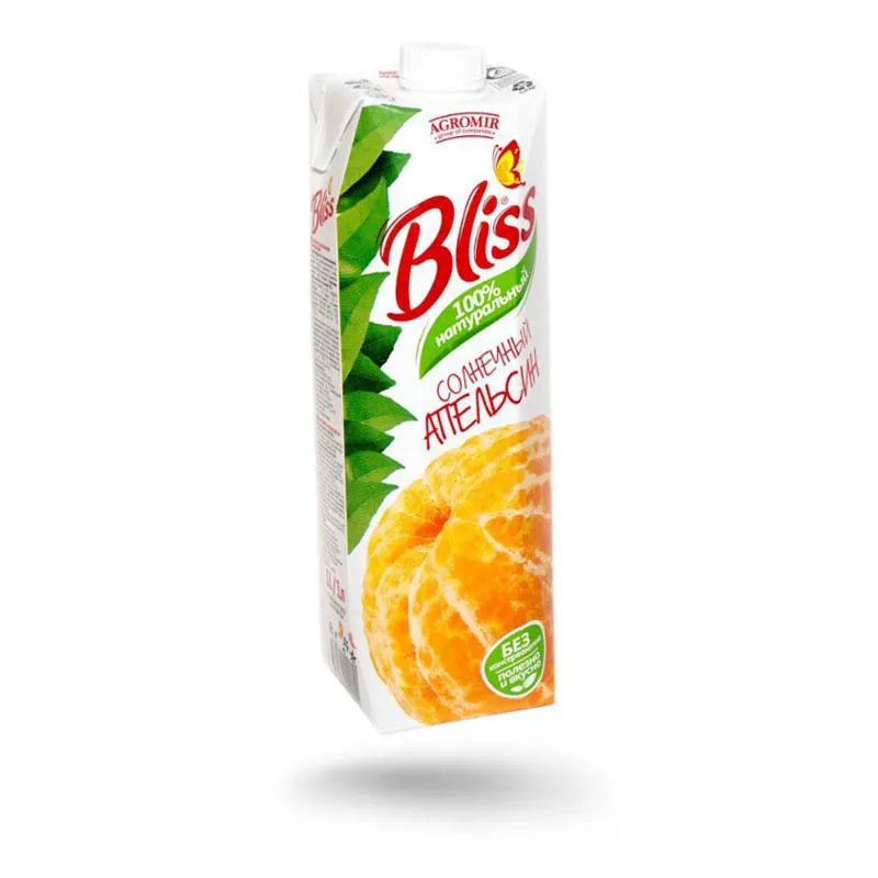 Bliss 1L Апельсиновый нектар неосветленный СиН ТРА Sq#1