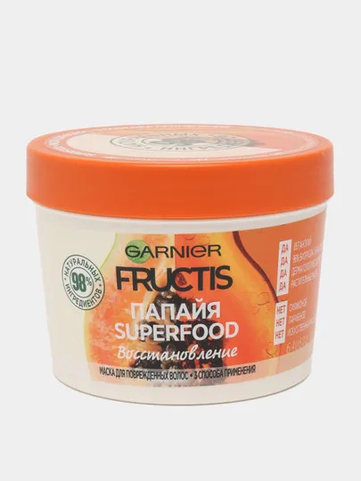 Маска для волос Garnier Fructis Папайя Superfood, 390 мл#1