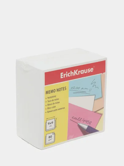 Бумага для заметок ErichKrause, 90x90x50 мм, белый#1