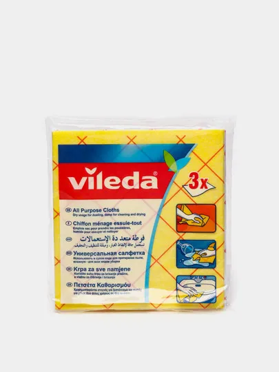 Салфетки для уборки Vileda, 3 шт#1