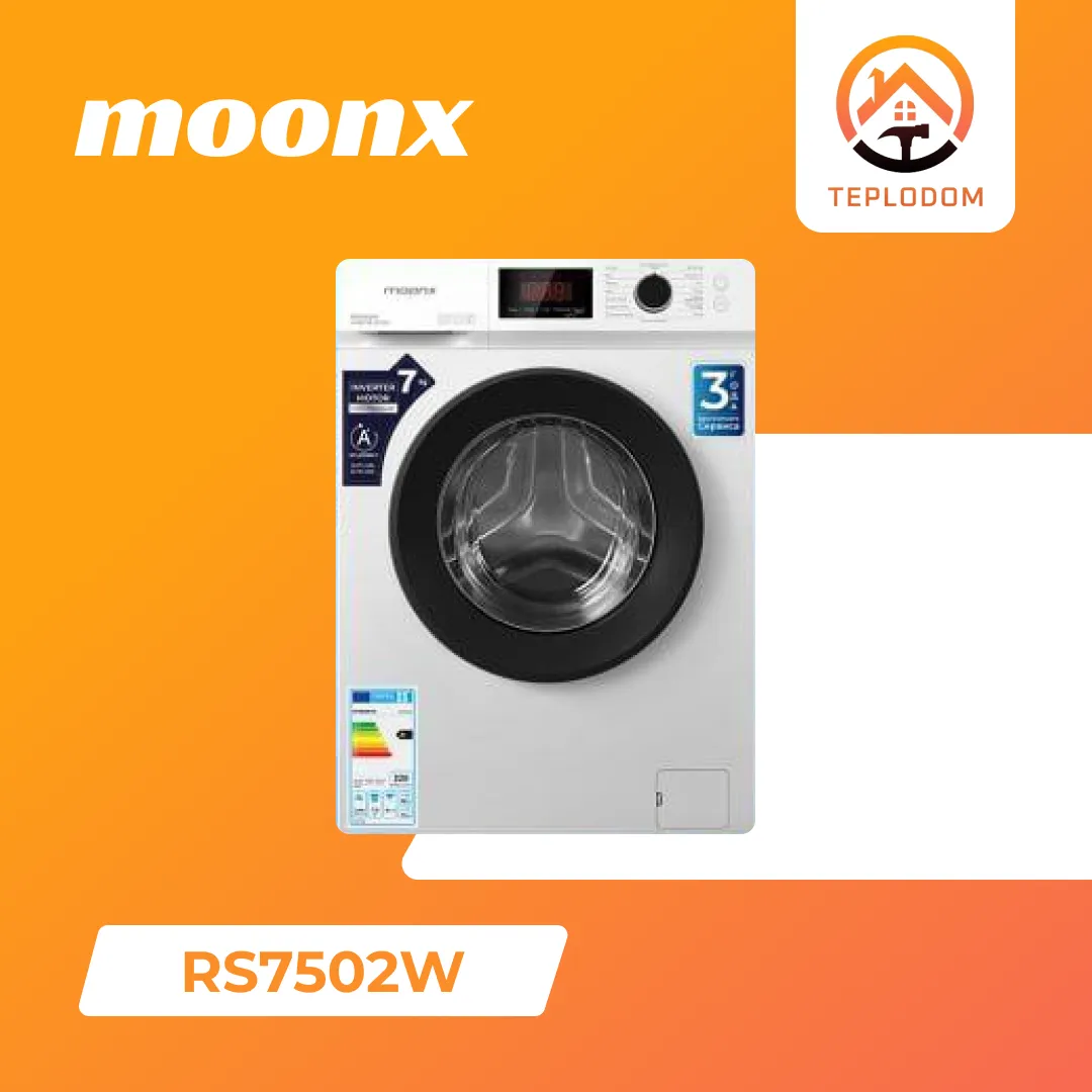 Стиральная машина MoonX Inverter 7кг (RS7502W)#1