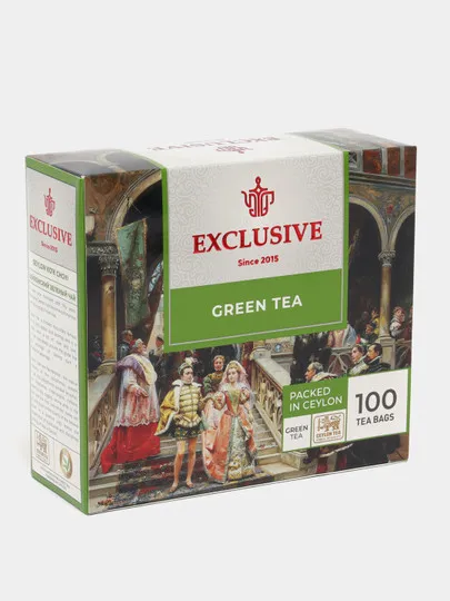 Чай зелёный Exclusive, 100 пакетиков#1