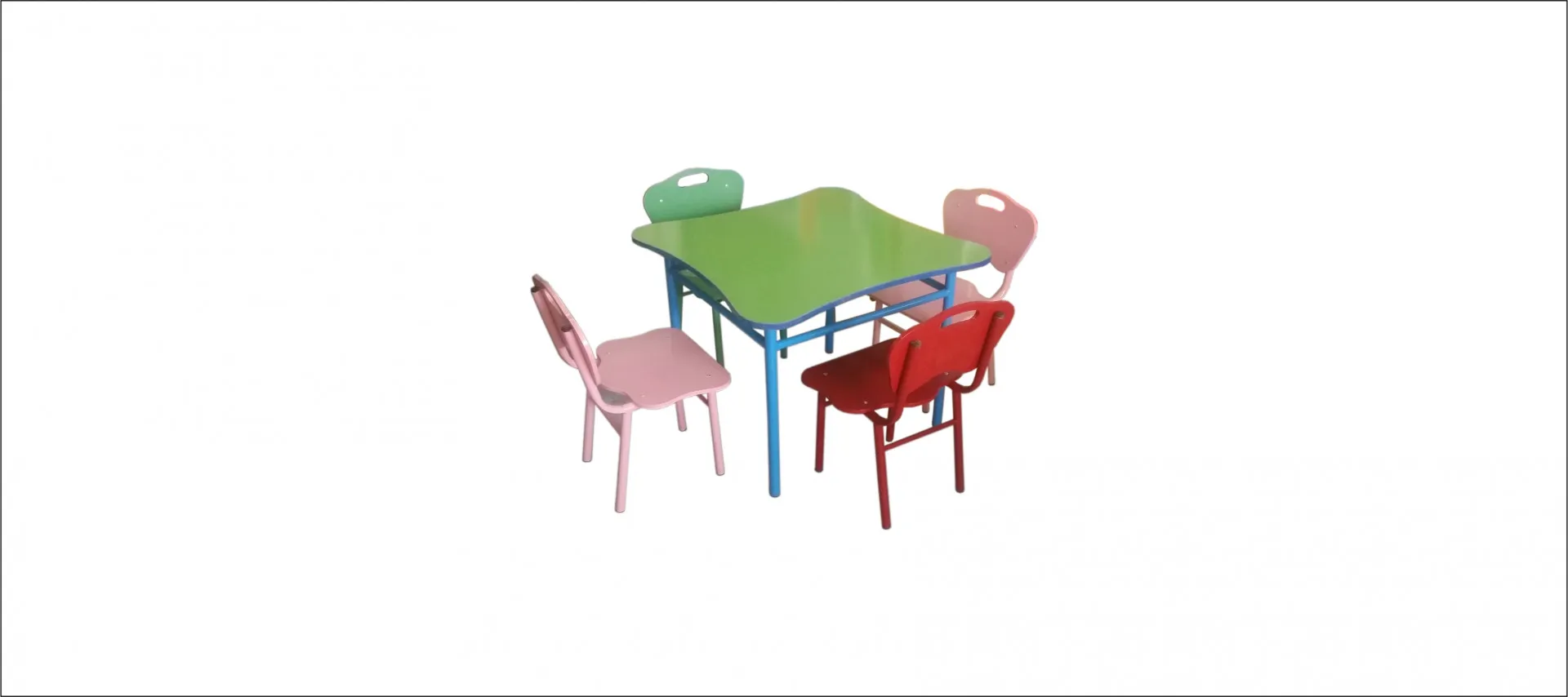 Стол детский со стульями МДС 032#1