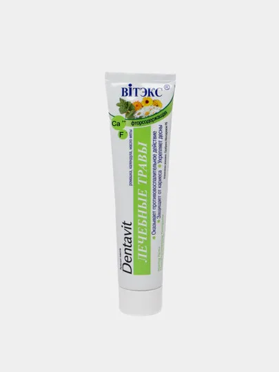 Зубная паста фторсодержащая Витэкс Dentavit Лечебные травы, 160 г#1