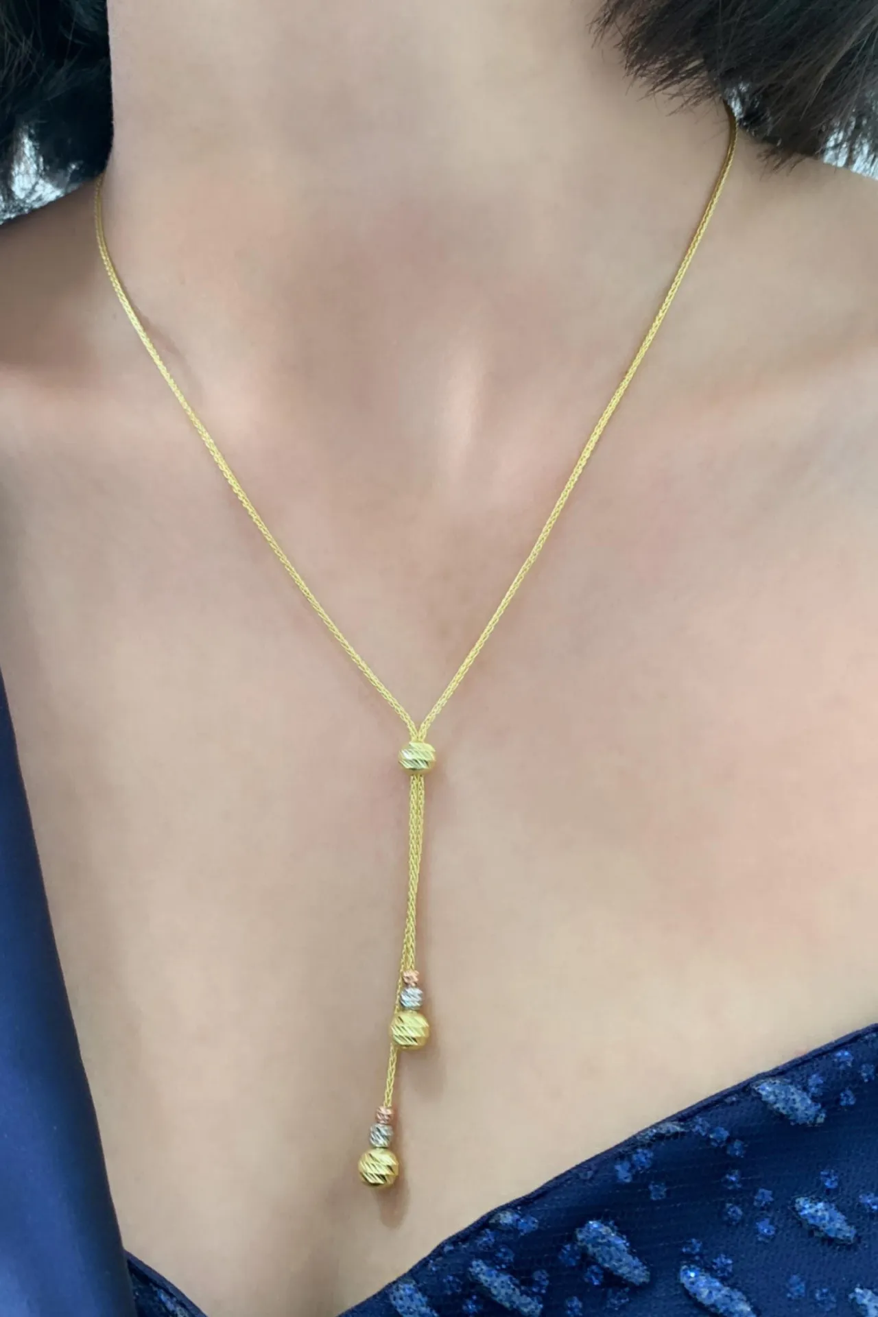 Женское серебряное ожерелье, модель: дорика elkmd50049 Larin Silver#1