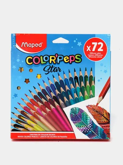 Цветные карандаши Maped Color'Peps, 72 цвета#1