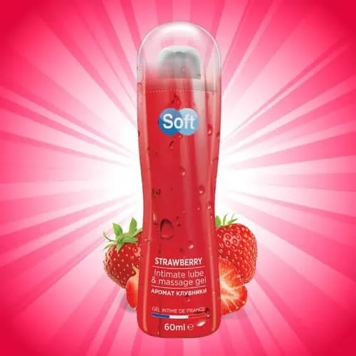 Гель для массажа Soft Strawberry#1
