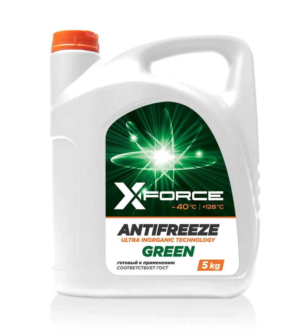 Антифриз X-FORCE -40с 5кг Охлаждающие жидкости автомобильные#1