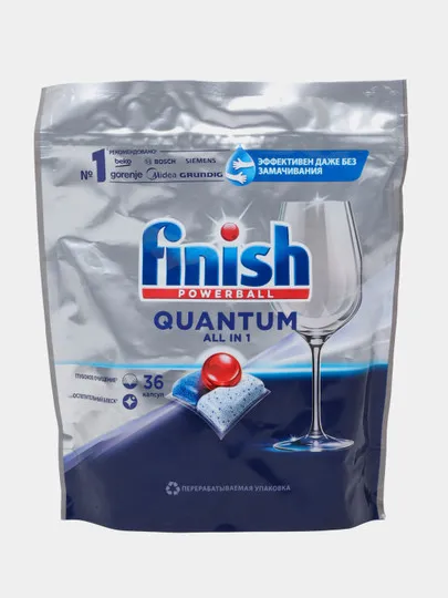 Таблетки для посудомоечных машин Finish Quantum № 36#1