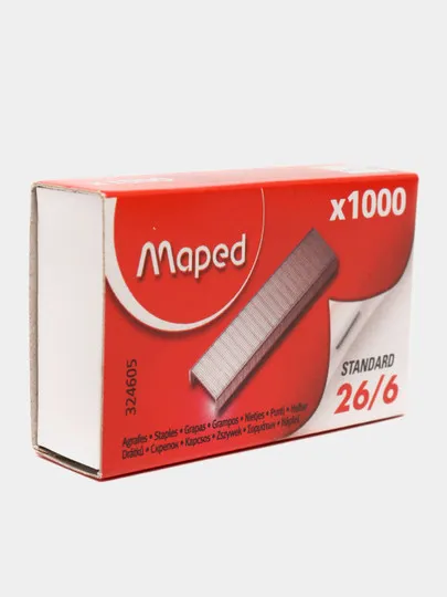 Скобы для степлера Maped #26/6, 1000 шт#1