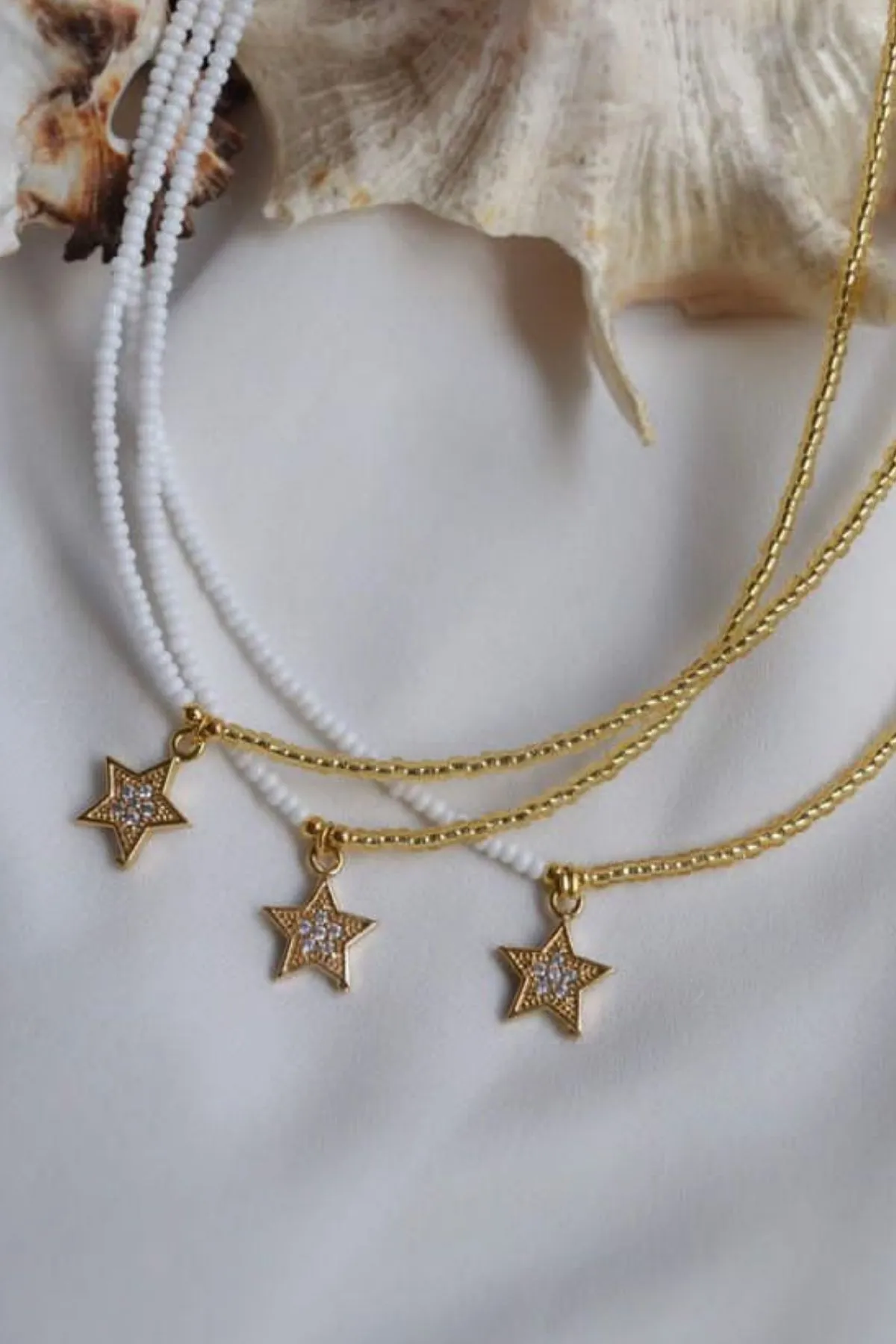Ожерелье из бисера, модель: звезда ti063 Mori#1