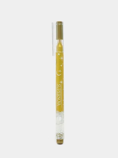Гелевая ручка Hatber SUPERNOVA, золотая, 0.6 мм, 12 шт#1