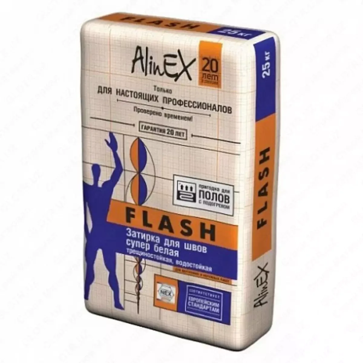 Затирка для швов Fuga Flash 25 кг ALINEX#1