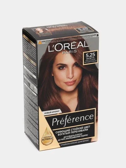 Краска для волос L'Oreal Preference, тон 5.25, антигуа, каштановый перламутровый#1