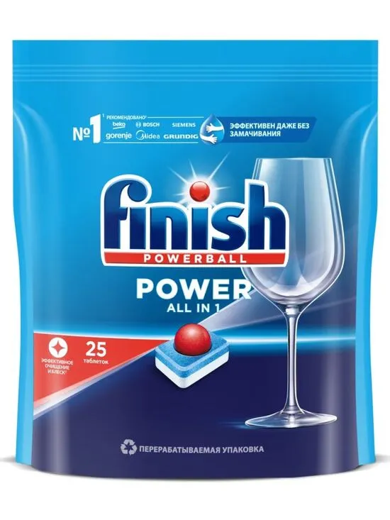Средство для мытья посуды FINISH Power 25 таблеток x 6#1