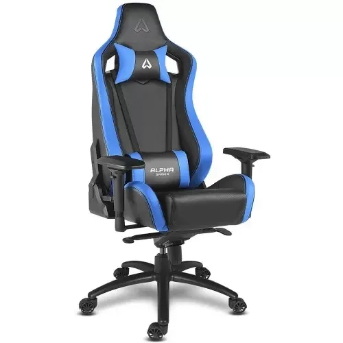 Кресло компьютерное игровое Alpha Gamer Polaris Racing Black-Blue#1