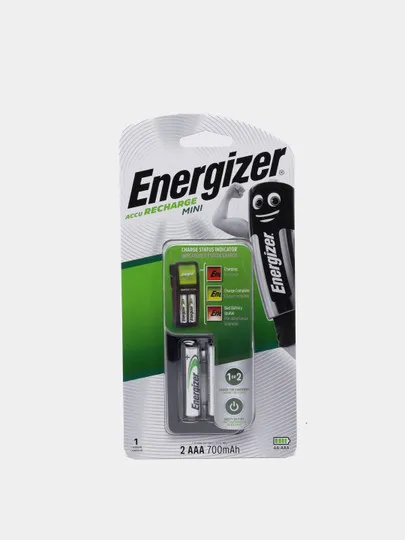 Зарядка для батареек Energizer Mini Char EU BP + 2AAA 700 CH2PC4#1