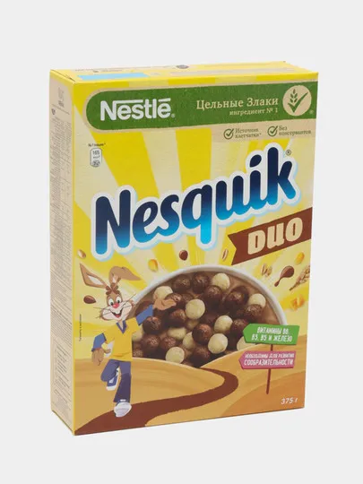 Готовый завтрак Nestle Nesquik Duo, 375гр#1