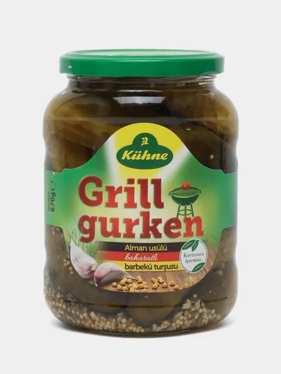 Корнишоны Kühne Grill gurken, 720 мл#1