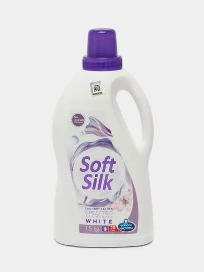 Средство для стирки Romax Soft Silk, жидкое, для белого белья, 1.5 кг#1