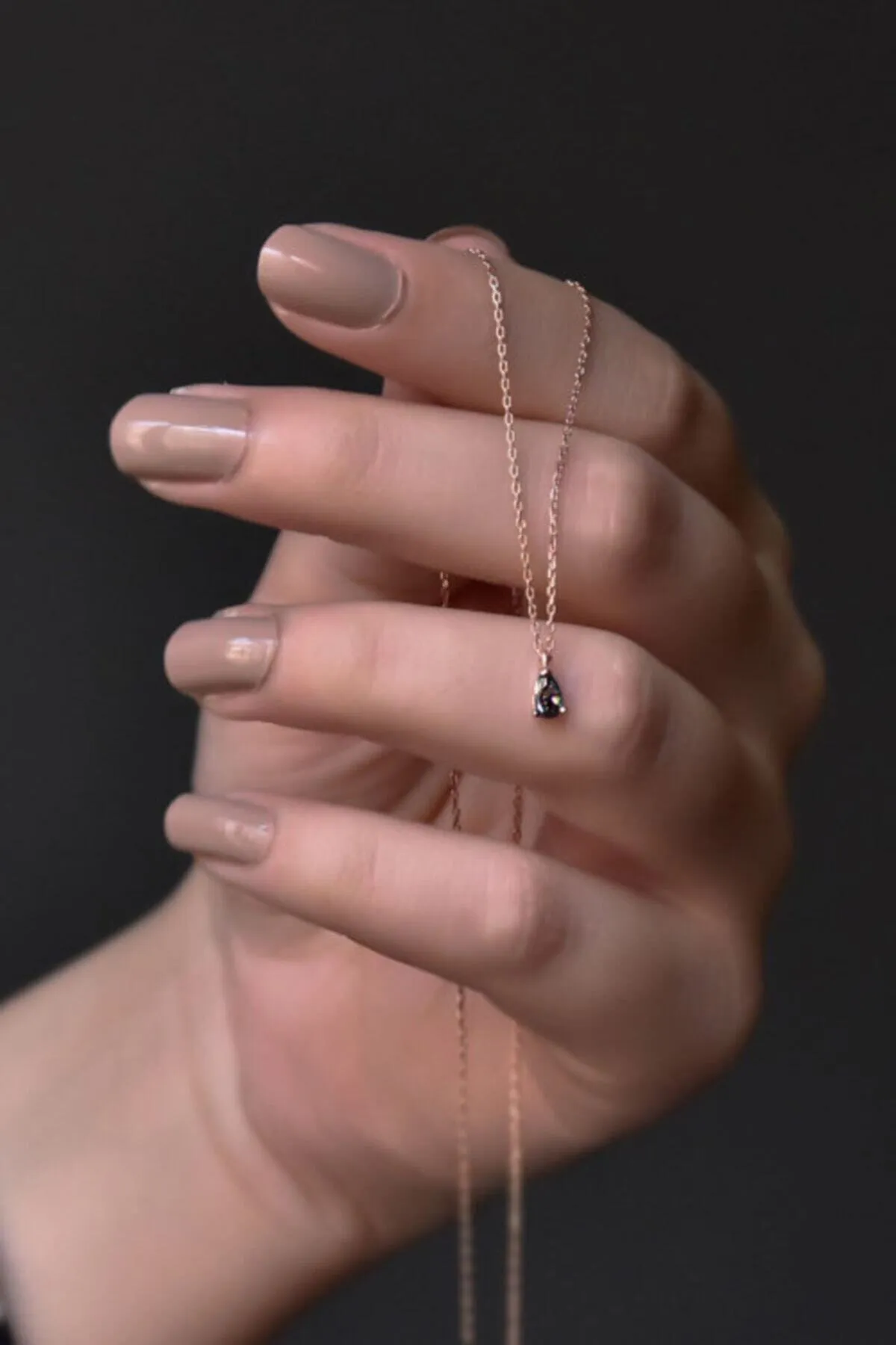 Серебряное ожерелье, модель: капля pp4046 Larin Silver#1